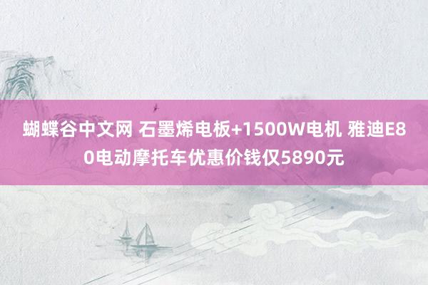 蝴蝶谷中文网 石墨烯电板+1500W电机 雅迪E80电动摩托